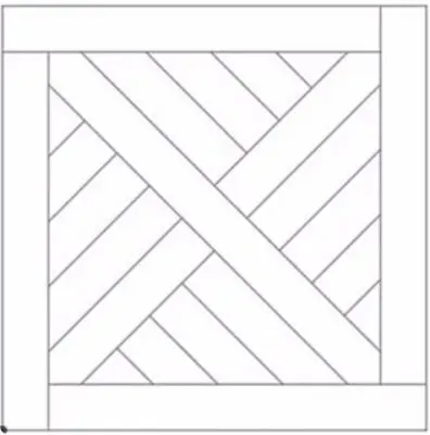 Cross-Hatch Parquet Panel