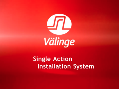 Valinge single action installation