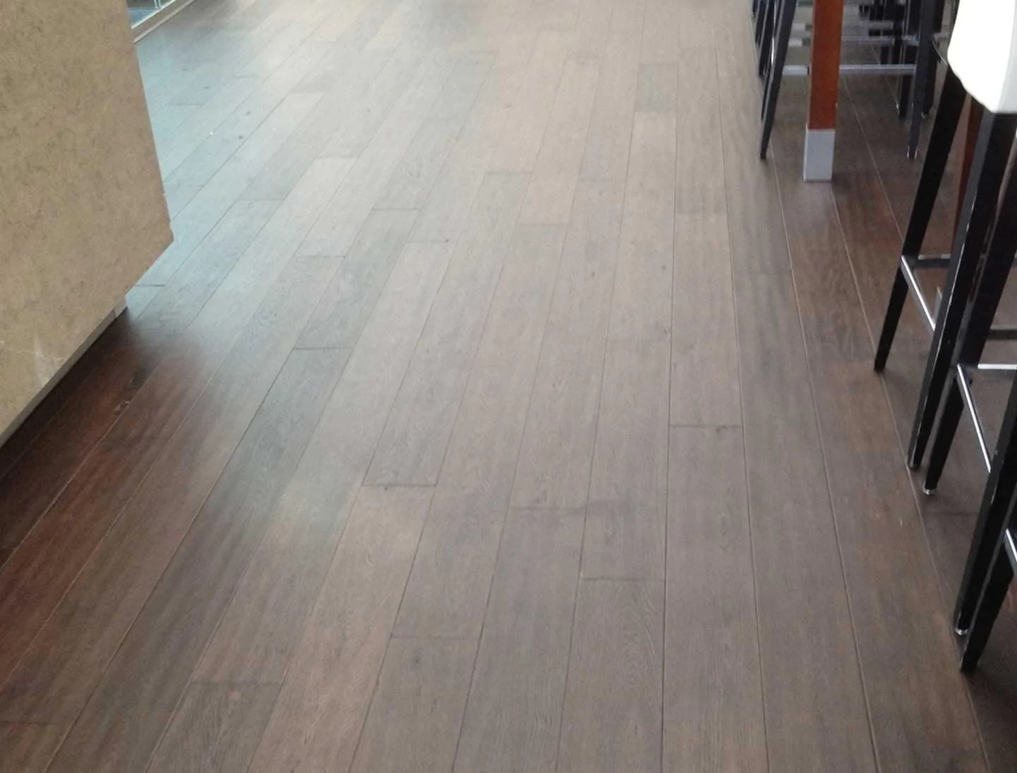 Antique Burnt Oak Flooring Lacquered Finish