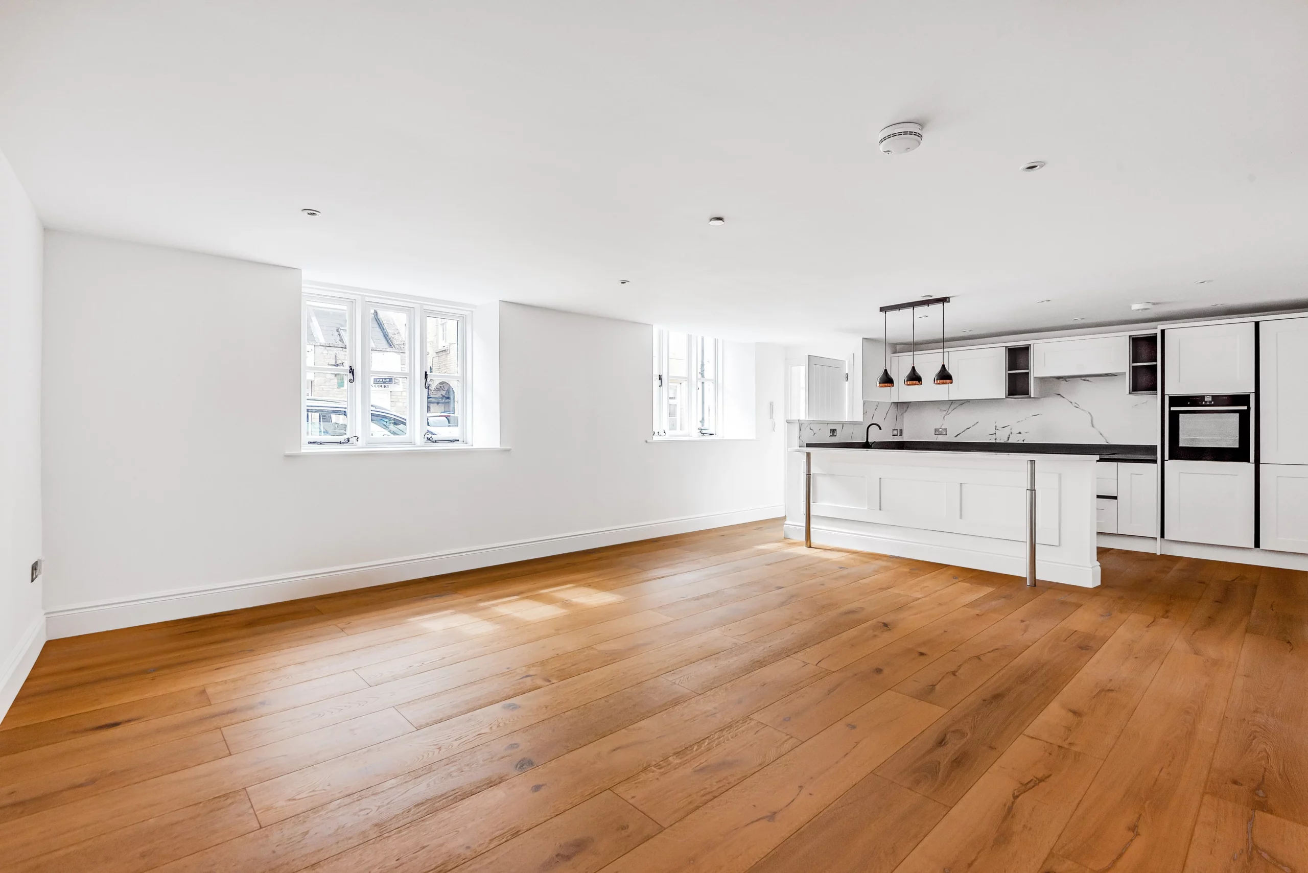 Deep Brushed Taupe Grey Rustic European Oak flooring at the old mill