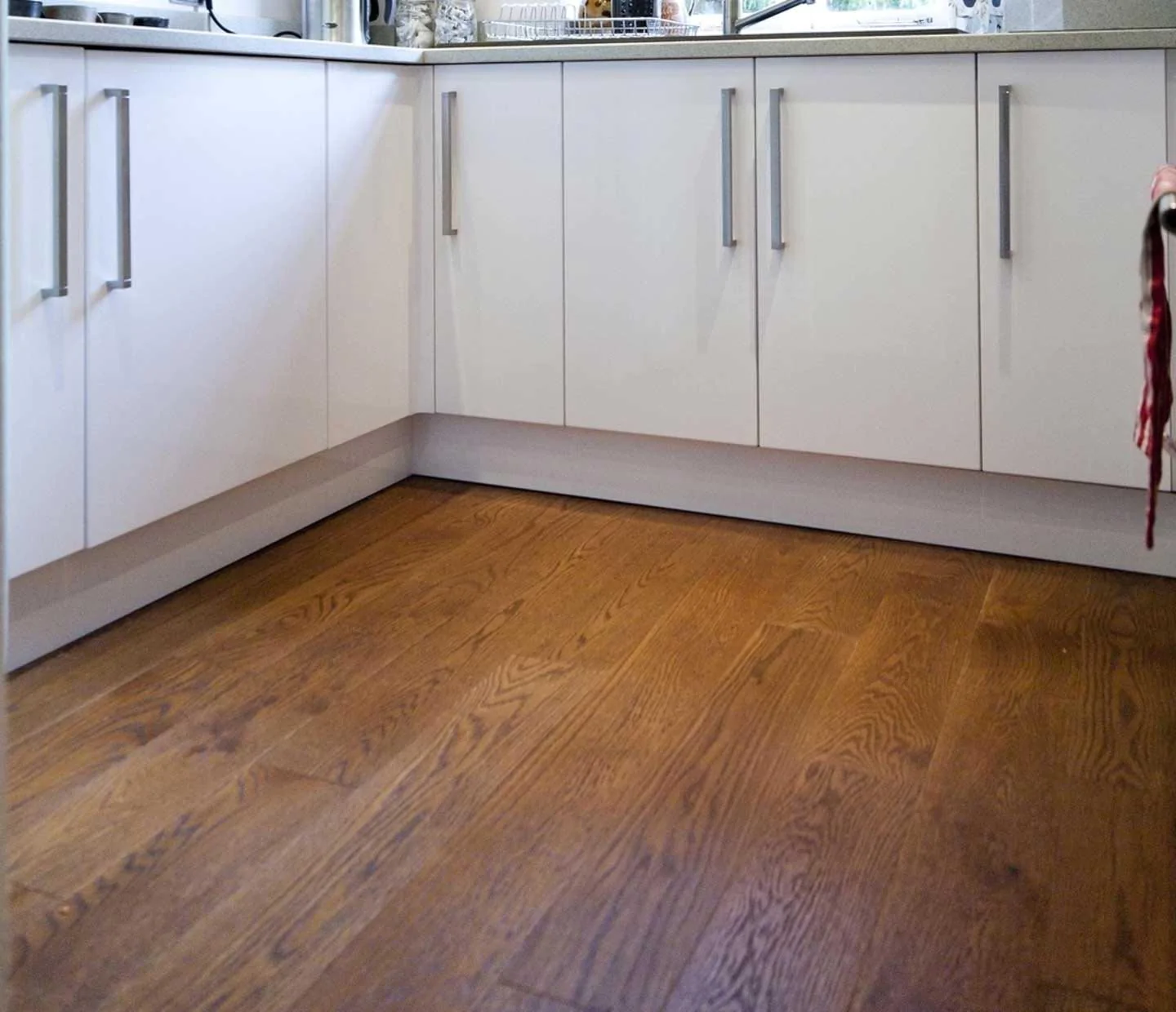 Brushed Smoked Oak Flooring UV Oiled