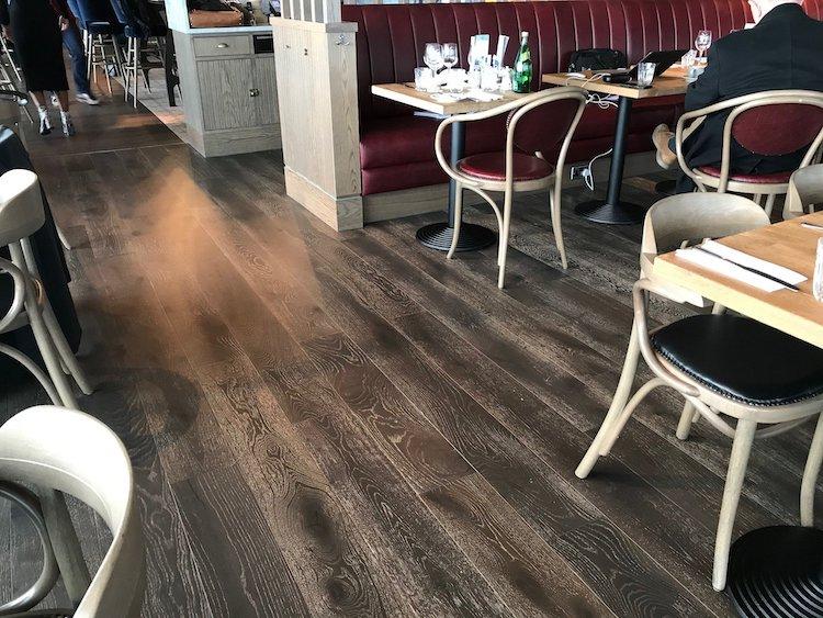 Fumed Engineered Wood Flooring - Restaurant 1