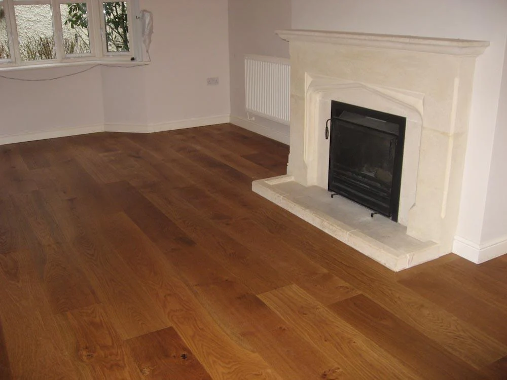 Brushed Oak Flooring Walnut Colour