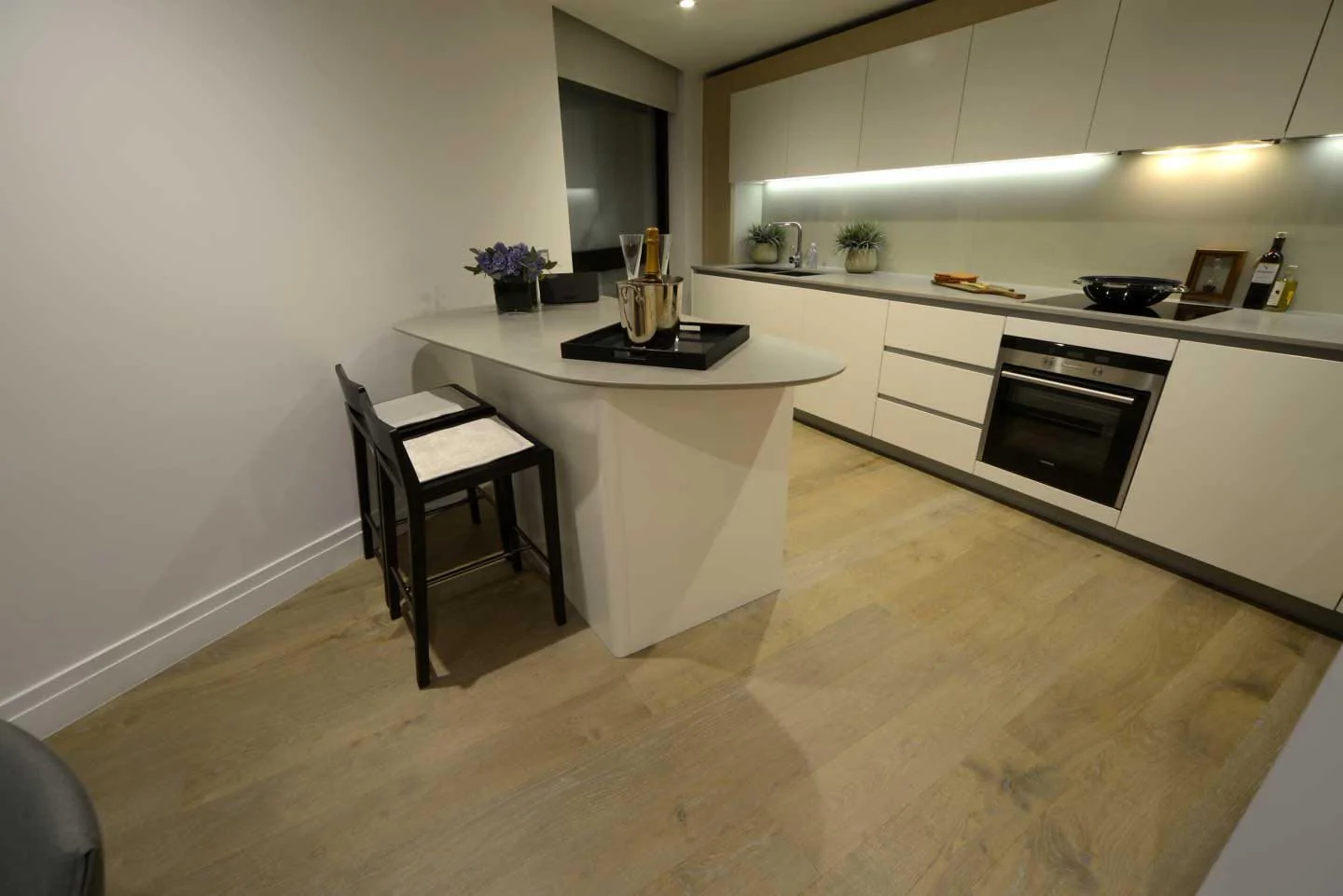 Brushed Fire Fumed Oak Flooring Lacquered Finish