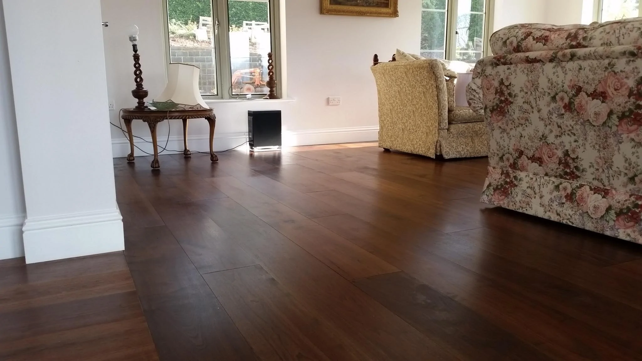 Black American Walnut Flooring Hard Wax Oil Finish