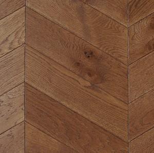 Chevron Dark Brown Parquet Engineered Oiled Block | TW-E934