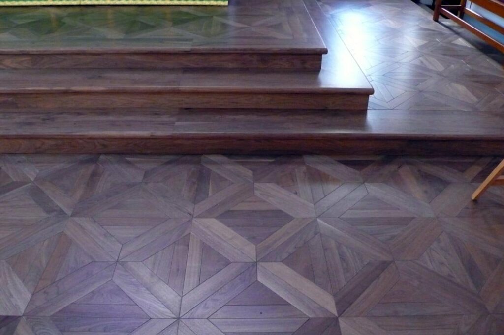 Classic French Oak Parquet in a Church