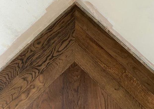 Brushed Fumed Oak Basketweave Parquet