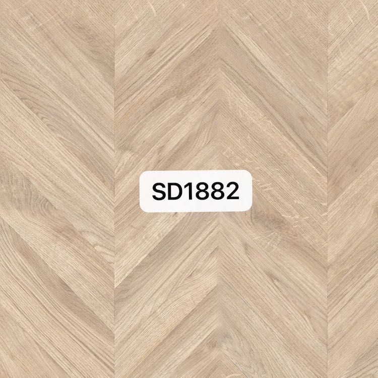 Bare Timber  Chevron Parquet Trident Laminate Flooring with Built-In EIR Backing and AC4 wear layer