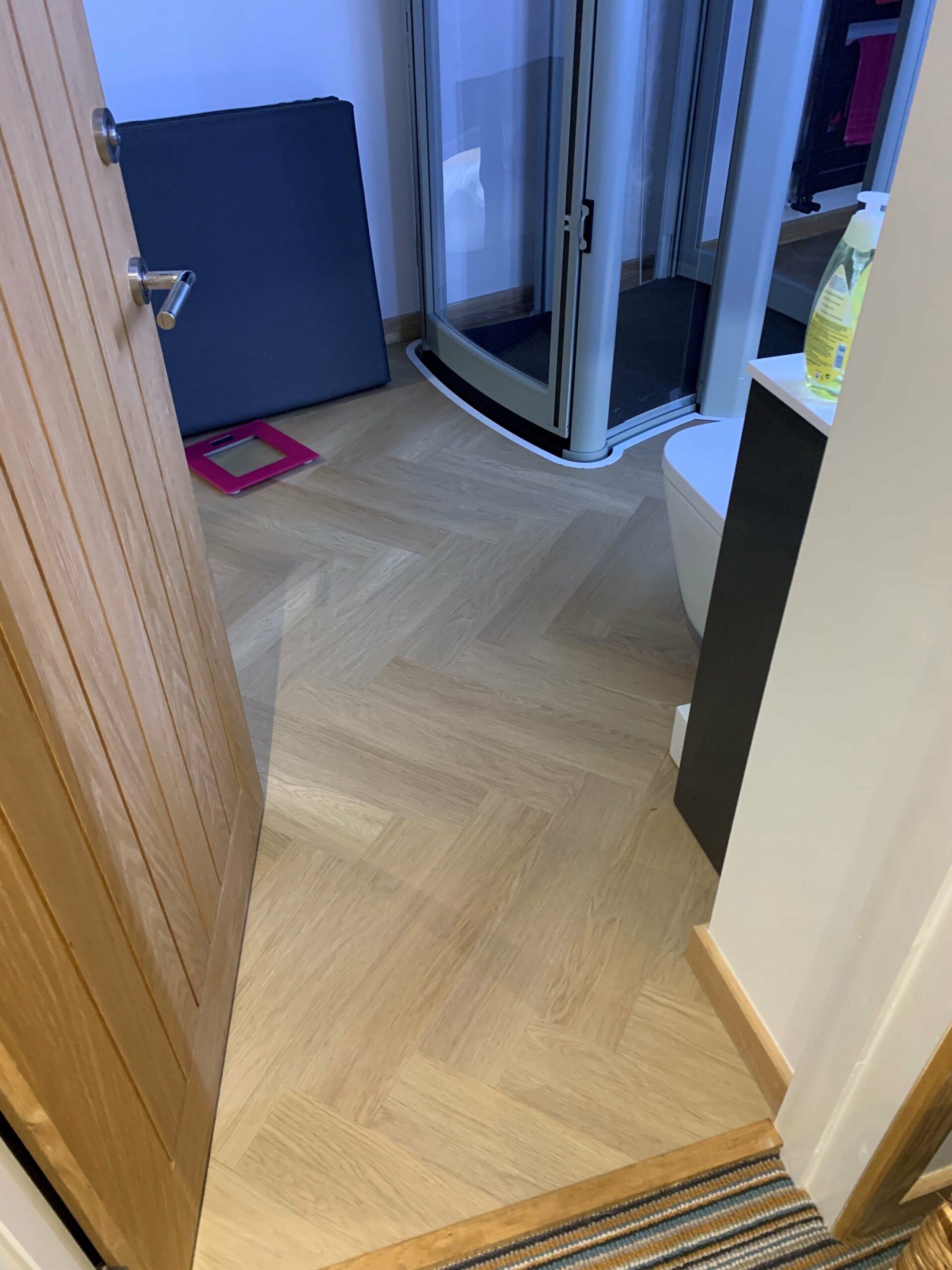 Champagne Oak Impervia Herringbone Parquet