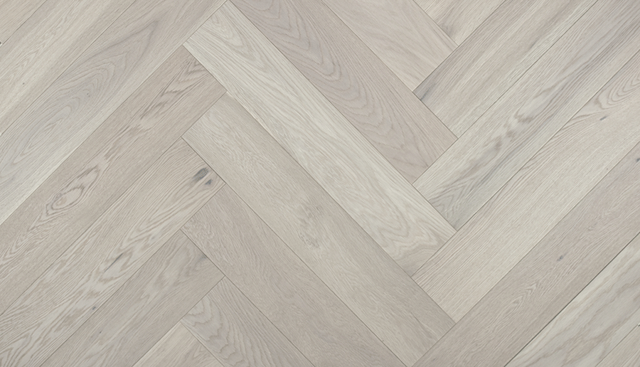 White Washed Oak Fusion Laminate Herringbone with AC4 wear layer