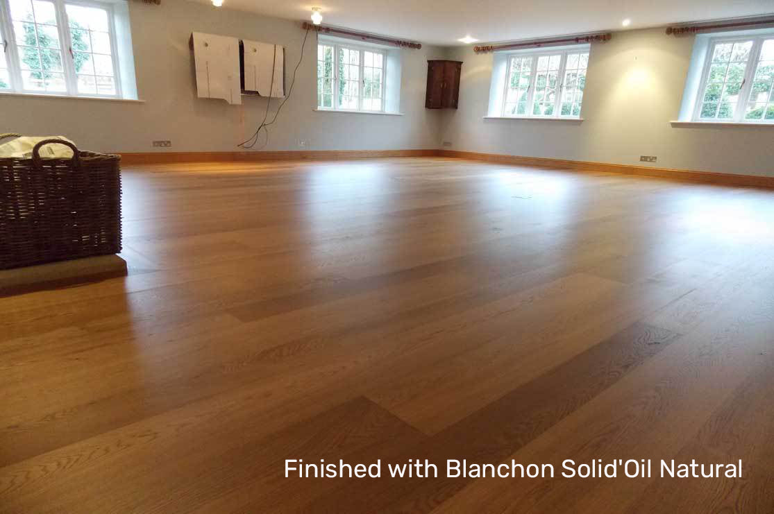 Wide Natural Unfinished Oak Flooring