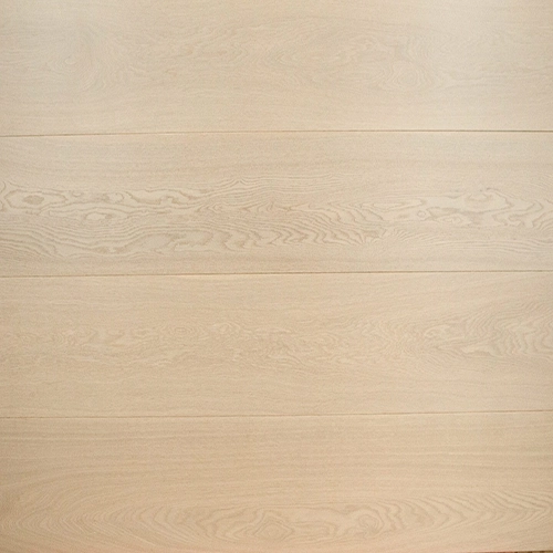 Wide White Lacquered Oak Flooring