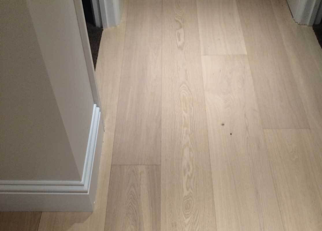 Lightly Brushed White UV Oiled Oak Flooring