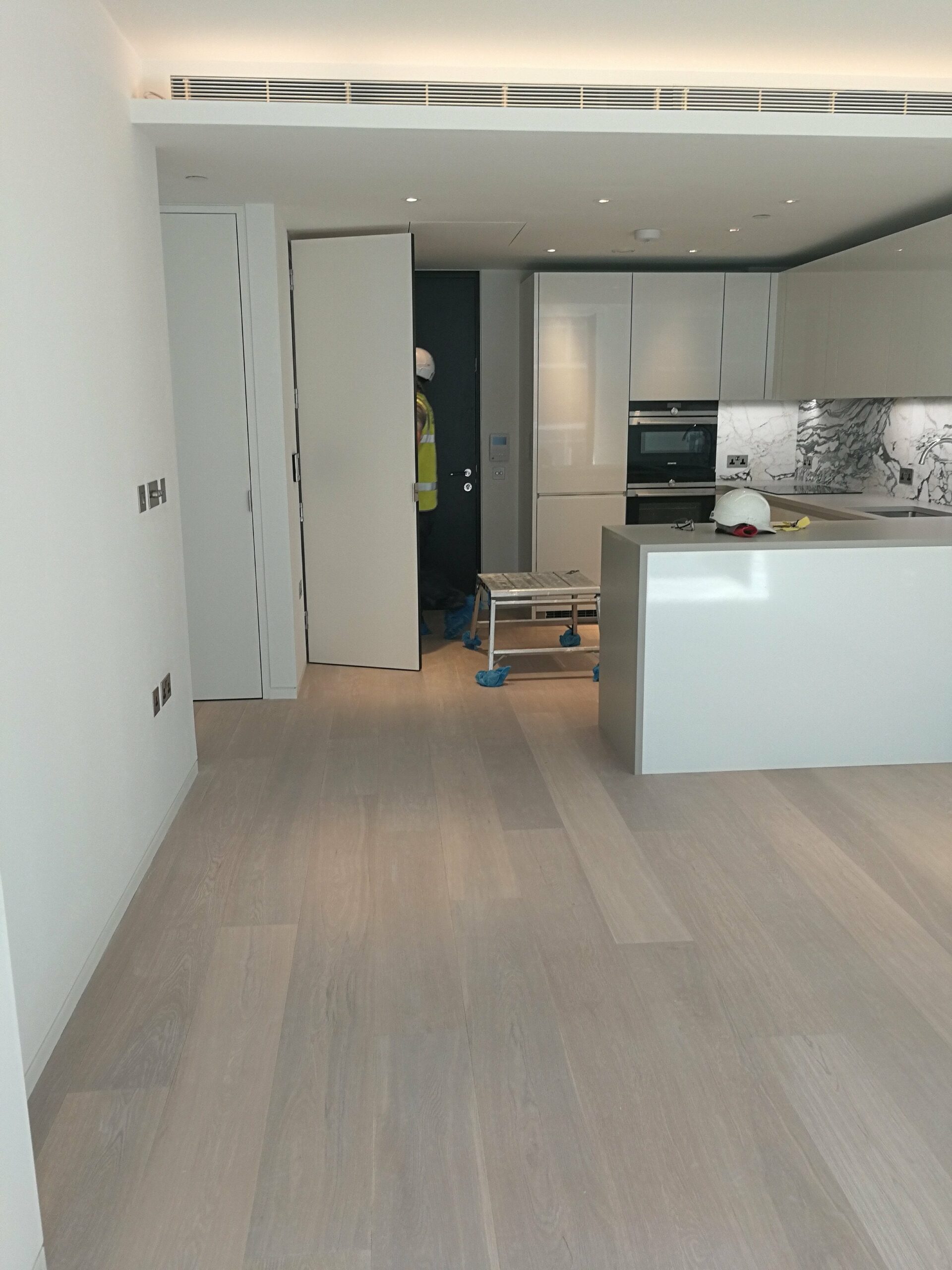 Lightly Brushed White UV Oiled Oak Flooring