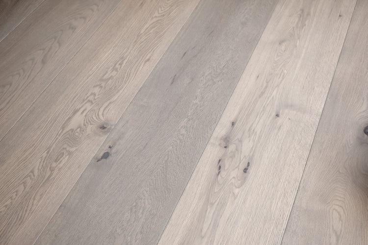 Lightly Brushed Harbour Grey UV Oiled Oak Flooring