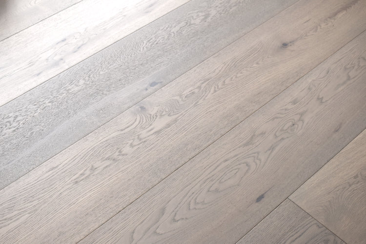 Lightly Brushed Harbour Grey UV Oiled Oak Flooring