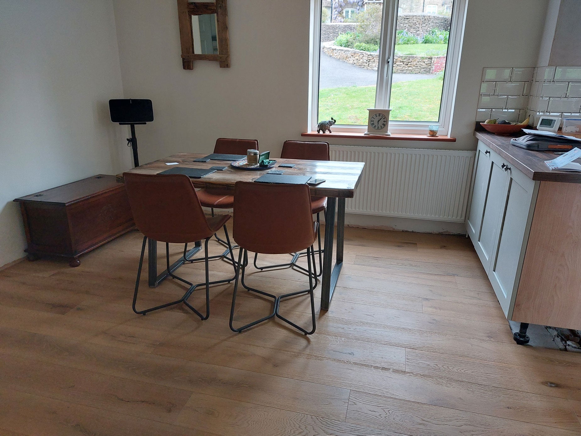 Deep Brushed Taupe Grey Rustic Lacquered European Oak Flooring