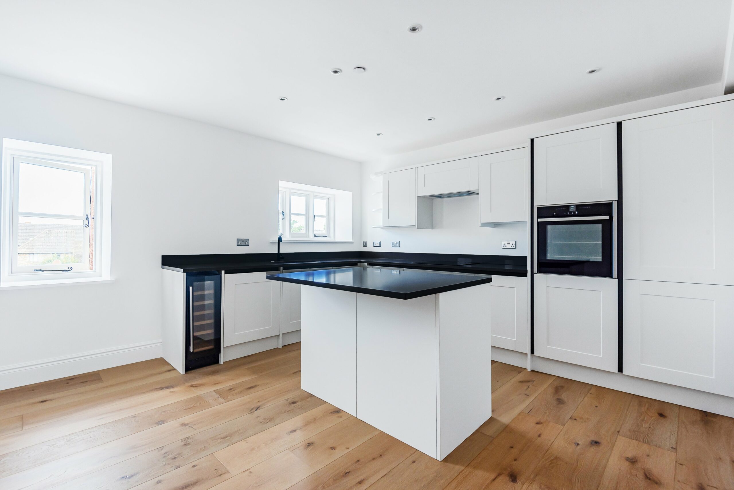 Wide Deep Brushed Taupe Grey Rustic Lacquered European Oak Flooring