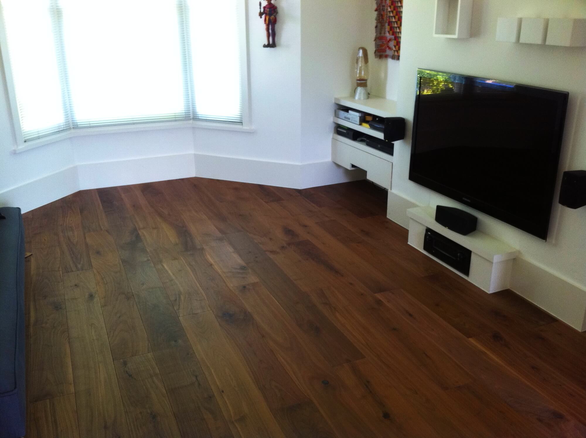 Black American Walnut Hard Wax Oiled Flooring