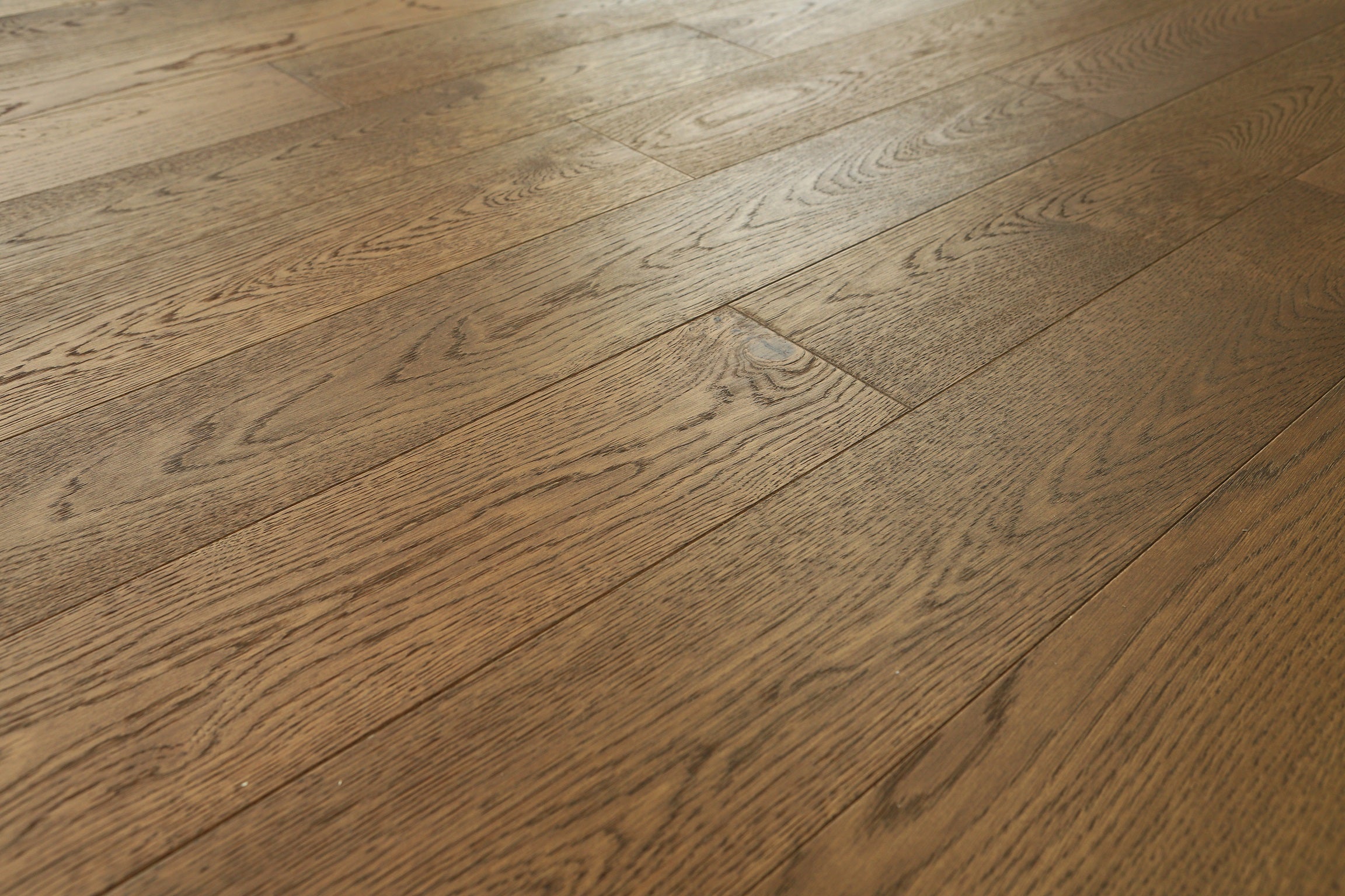 Brushed Smoked UV Oiled Oak Flooring