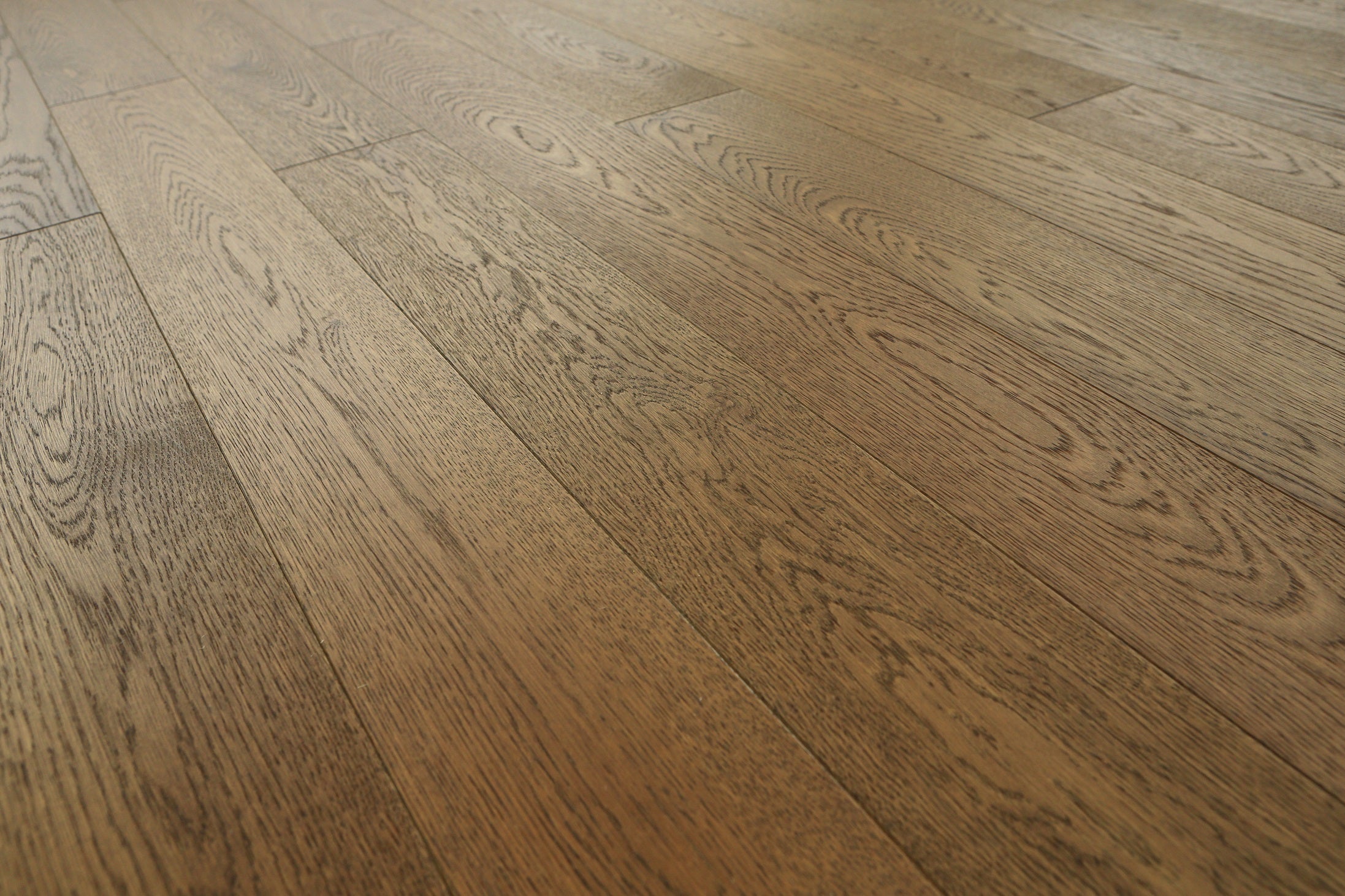 Brushed Smoked UV Oiled Oak Flooring