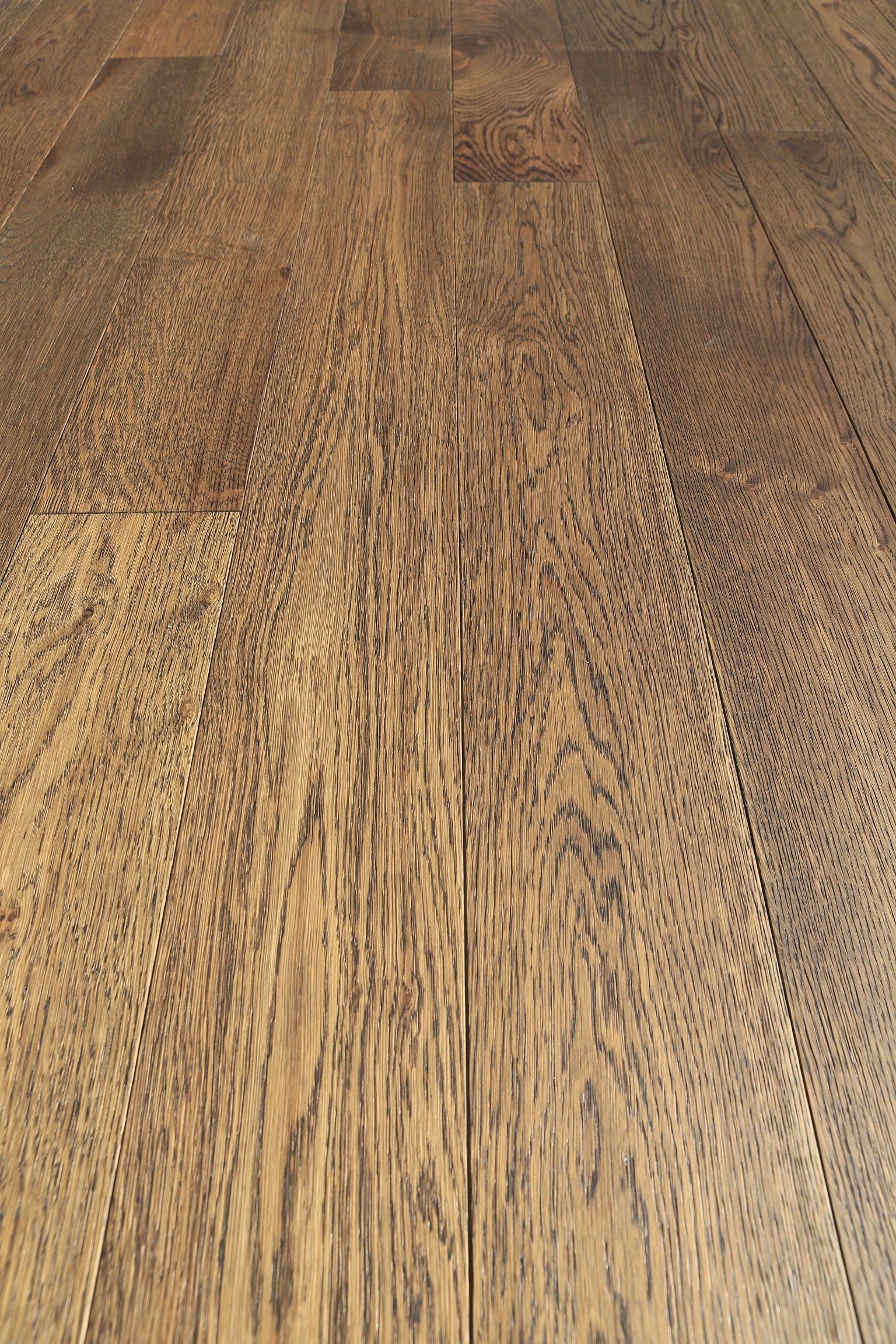 Brushed Dark UV Oiled Oak Flooring