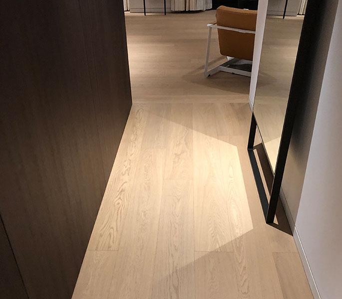 Light Brushed Fumed UV Oiled Oiled Oak Flooring