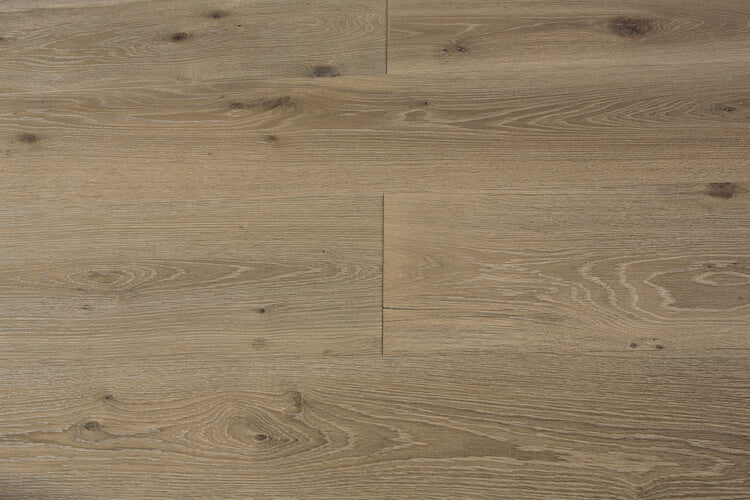 Deep Brushed Taupe Grey Rustic Lacquered European Oak Flooring