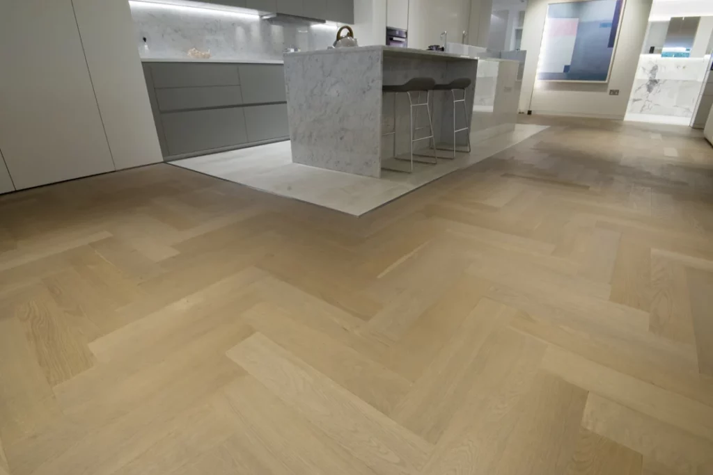 An example of Herringbone Parquet Flooring