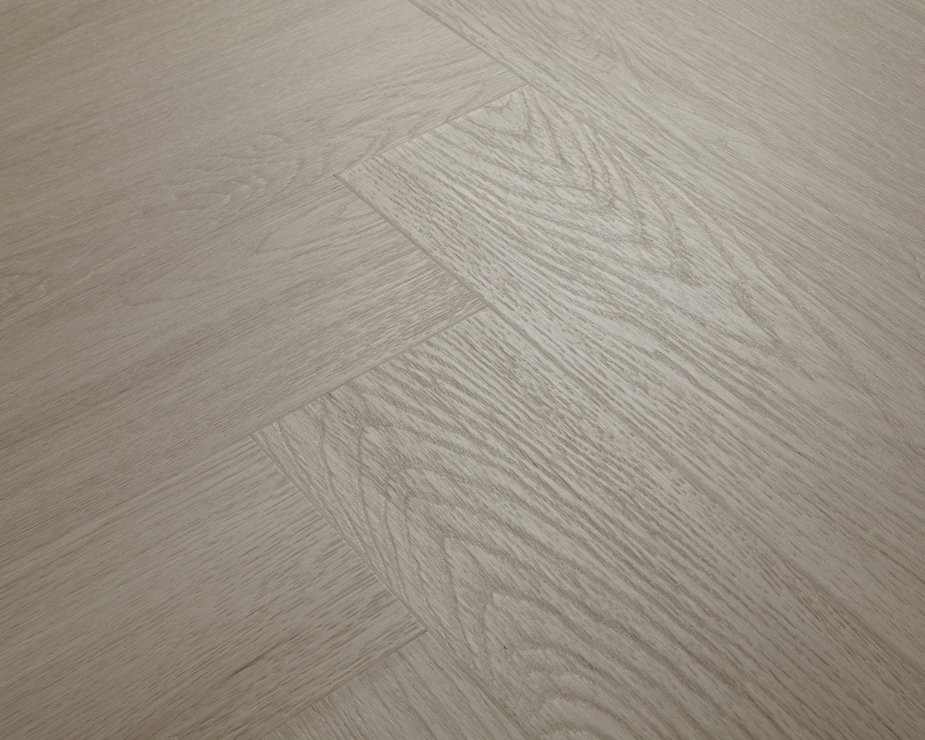 Alabaster White Oak Impervia Herringbone Parquet