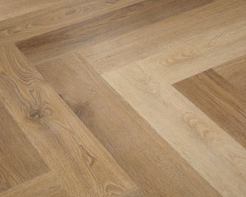 Natural Oak Impervia Herringbone Parquet