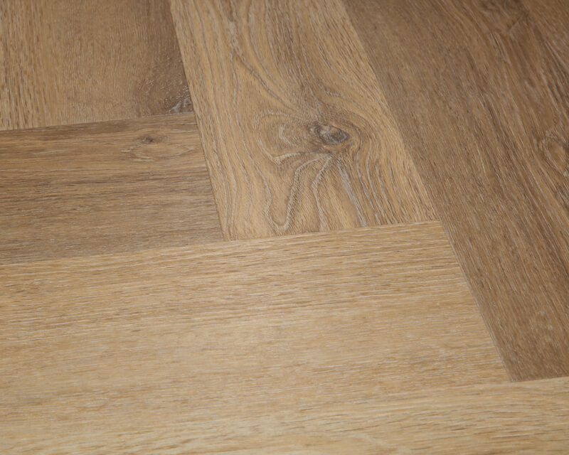 Natural Oak Impervia Herringbone Parquet