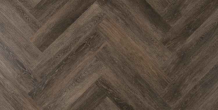 Smoked Oak Impervia Herringbone Parquet