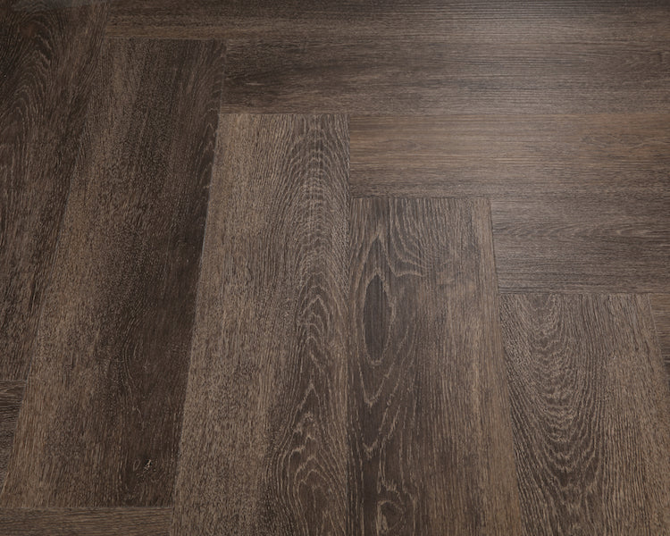 Smoked Oak Impervia Herringbone Parquet