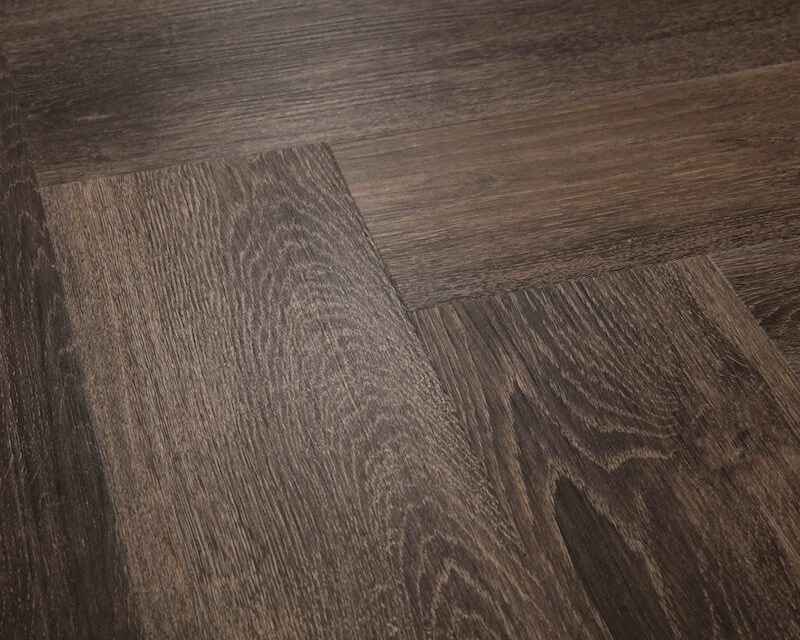 Smoked Oak Impervia Herringbone Parquet