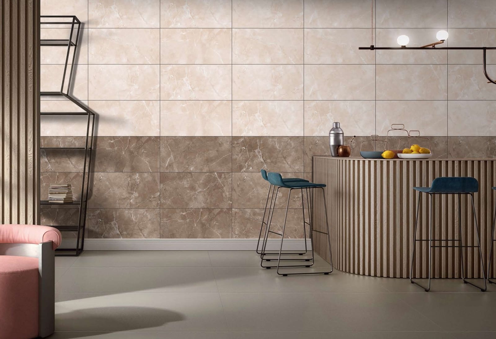 Mocha Marble Porcelain Tile