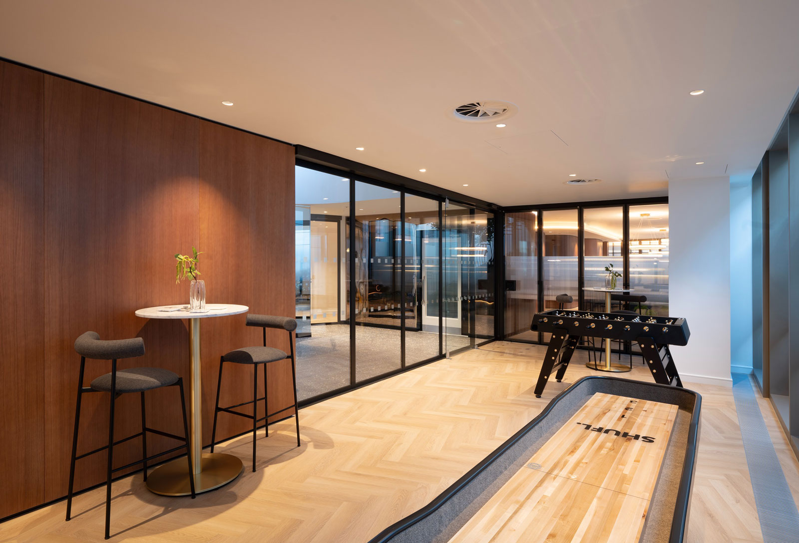 Prince-of-Wales-Drive-games-room-Impervia-herringbone-Champagne-Oak
