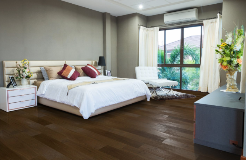 Deep Brushed Espresso Fumed UV Oiled Oak Flooring