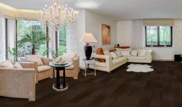 Wide Brushed Fumed Dark Espresso UV Oiled Oak Flooring