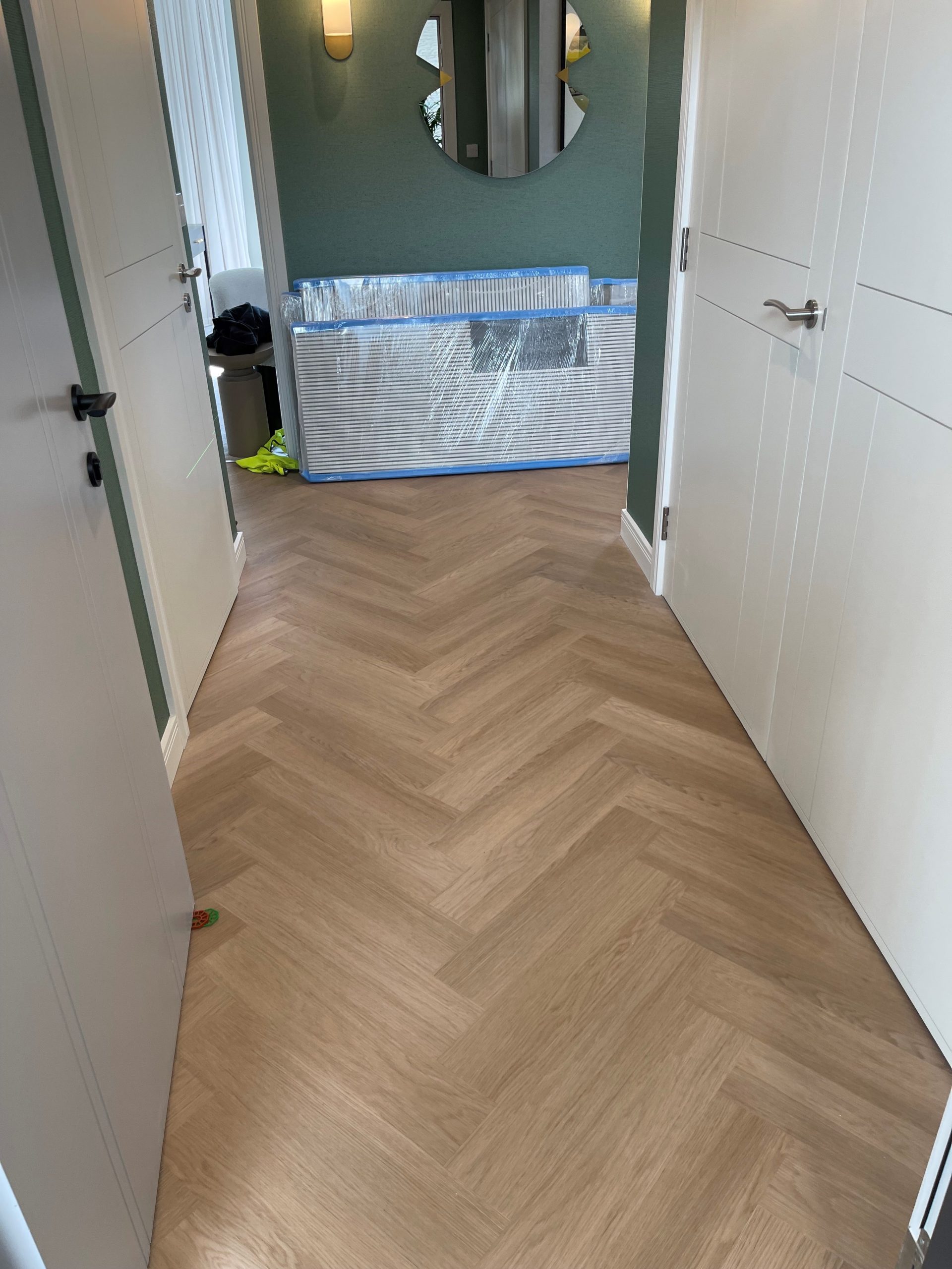 Cobble Grey Oak Impervia Herringbone Parquet