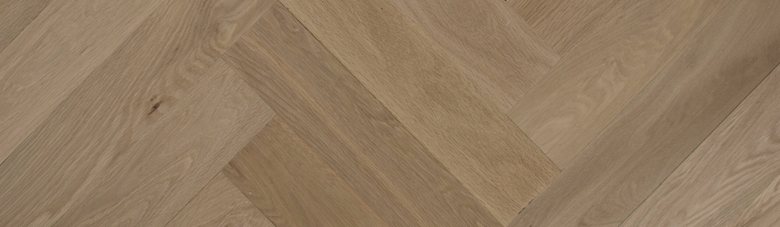 Fumed Unfinished Oak  Herringbone Parquet