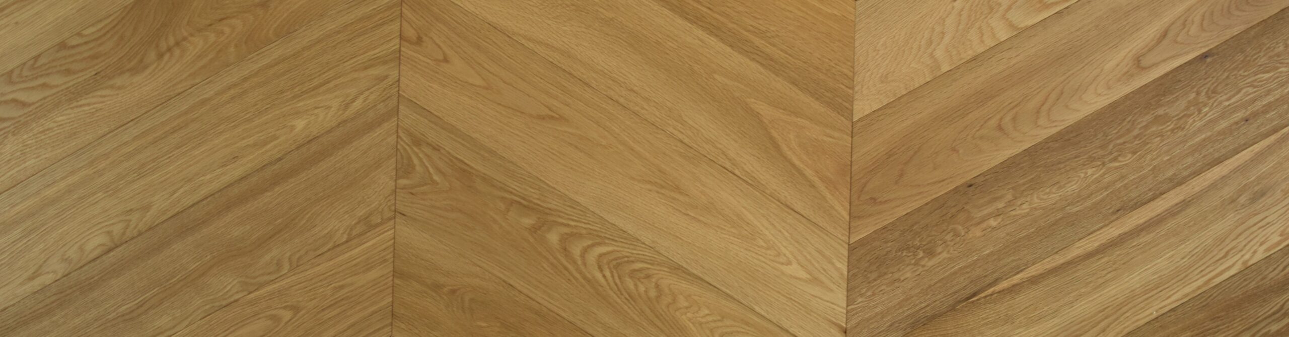 Brushed Fumed UV Oiled Oak Chevron Parquet