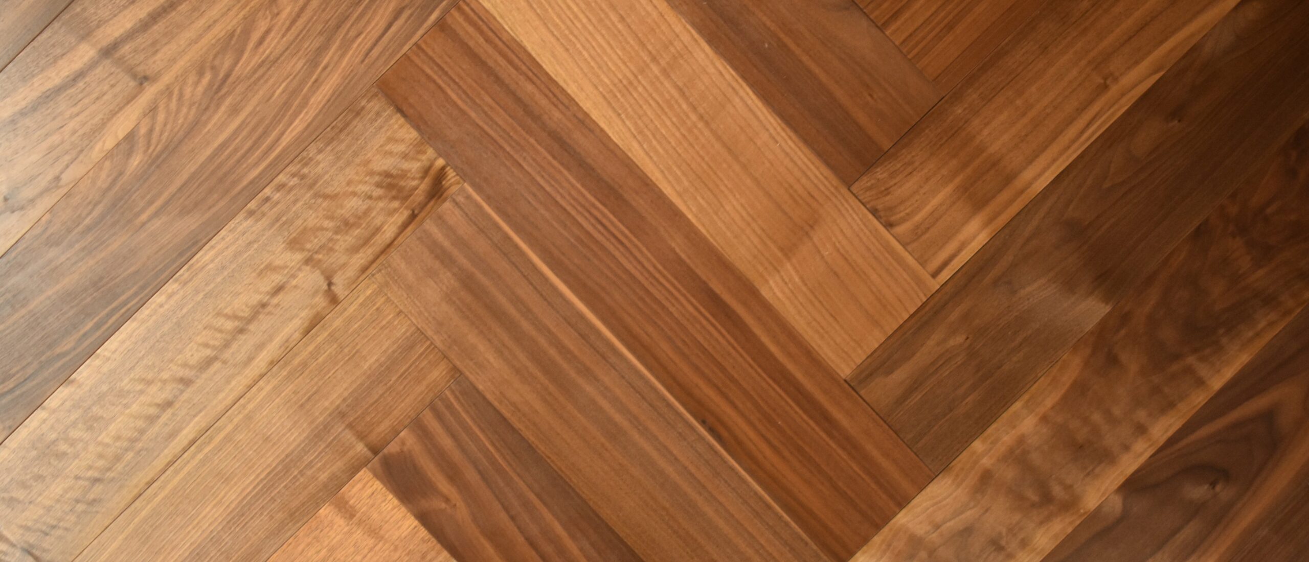 American Black Walnut Hard Wax Oiled Herringbone Parquet