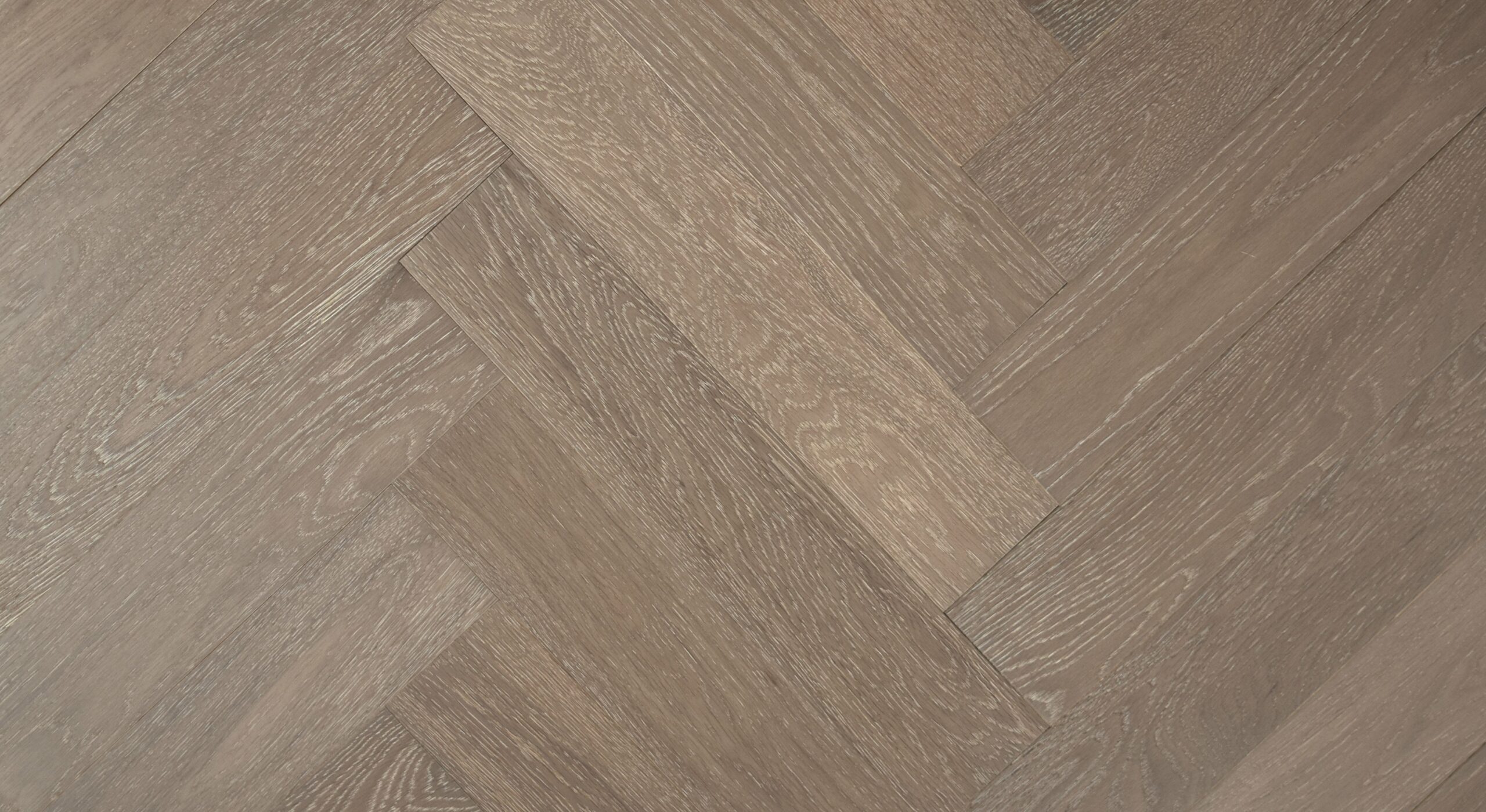 Cobble Grey UV Oiled Oak Herringbone Parquet