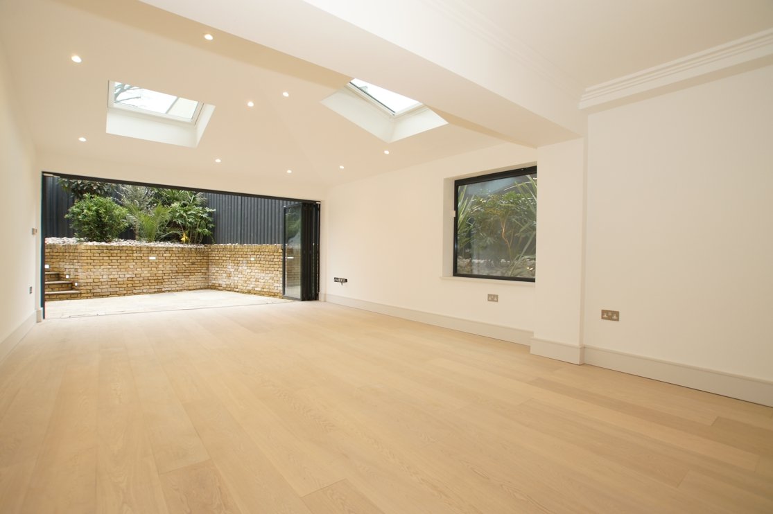 Wide White Lacquered Oak Flooring