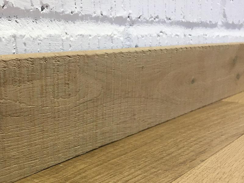 Band Sawn UV Oiled Light Oak Skirting Board