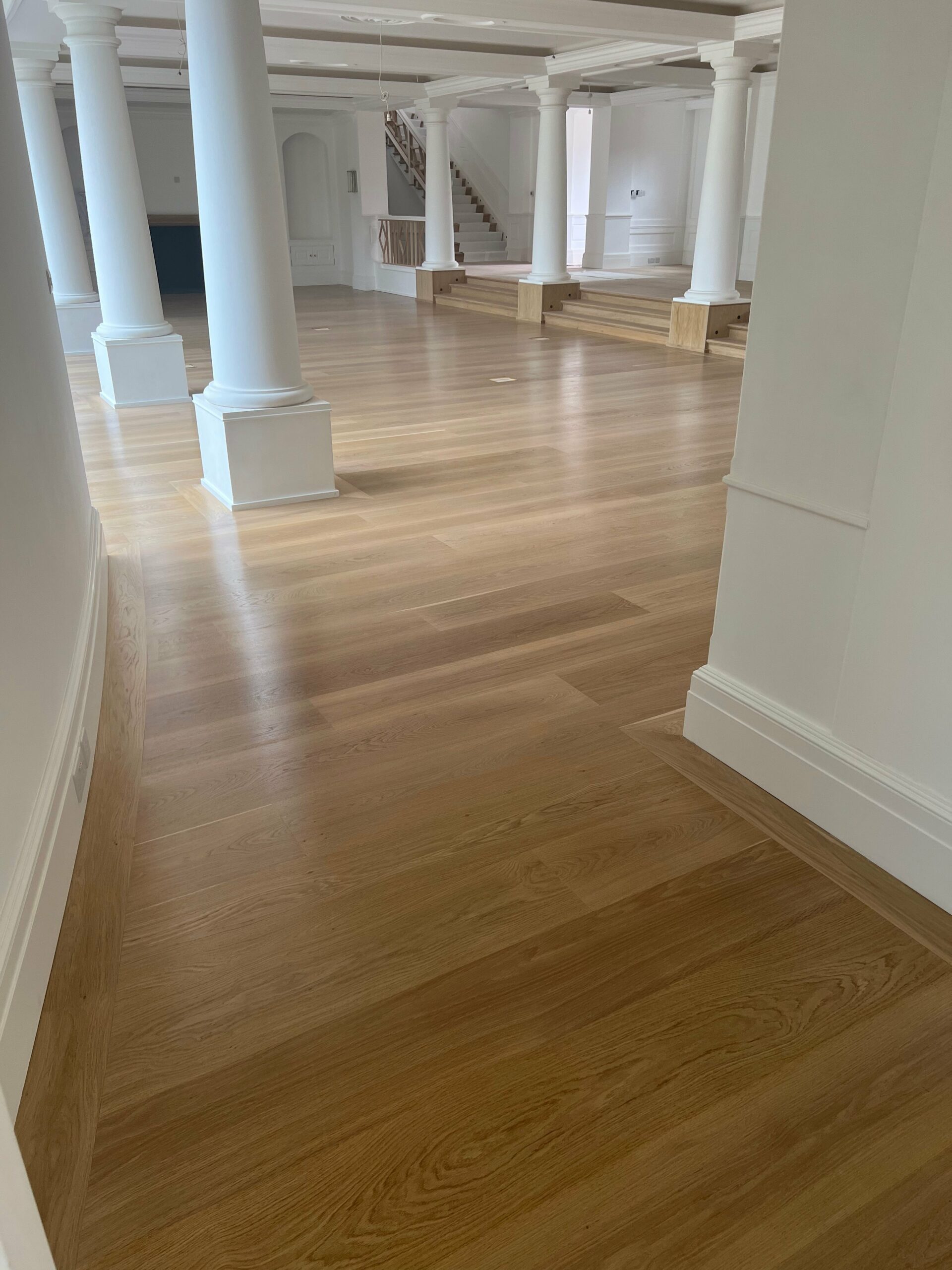 Wide Natural Unfinished Oak Flooring