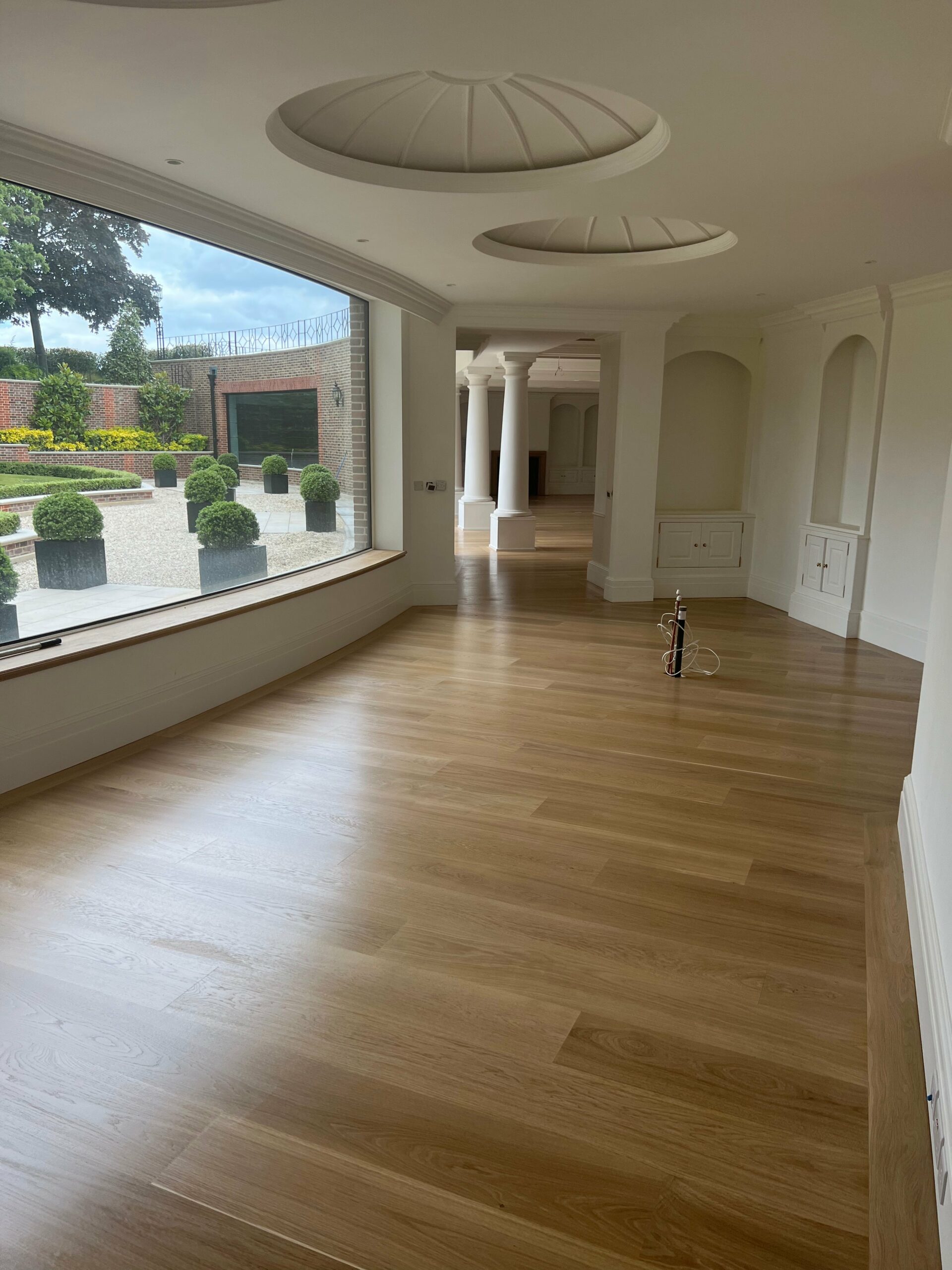 Basket Weave Wood Flooring Installed At Hampton Court Pavilion