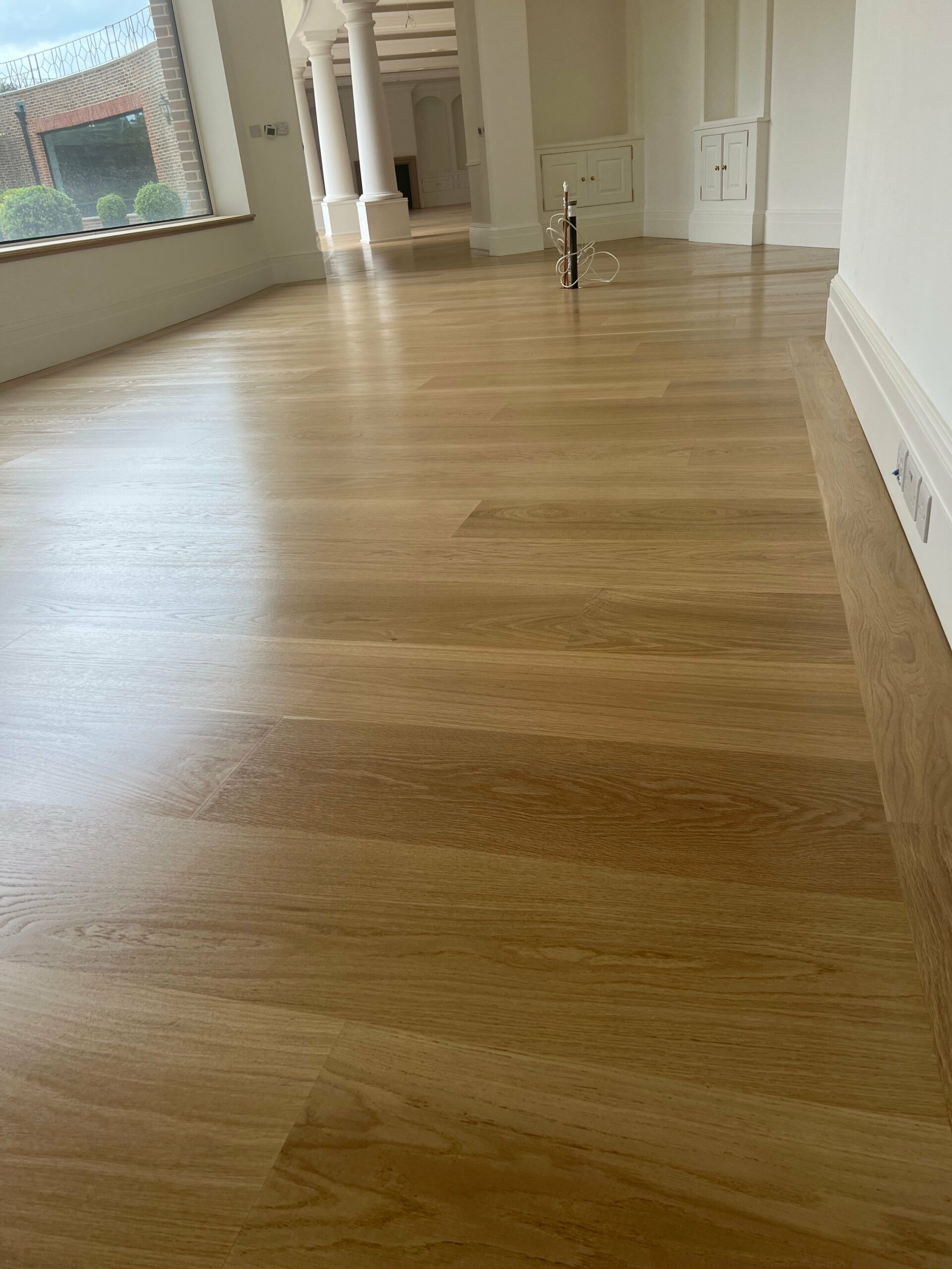 Wide Natural Unfinished Oak Flooring